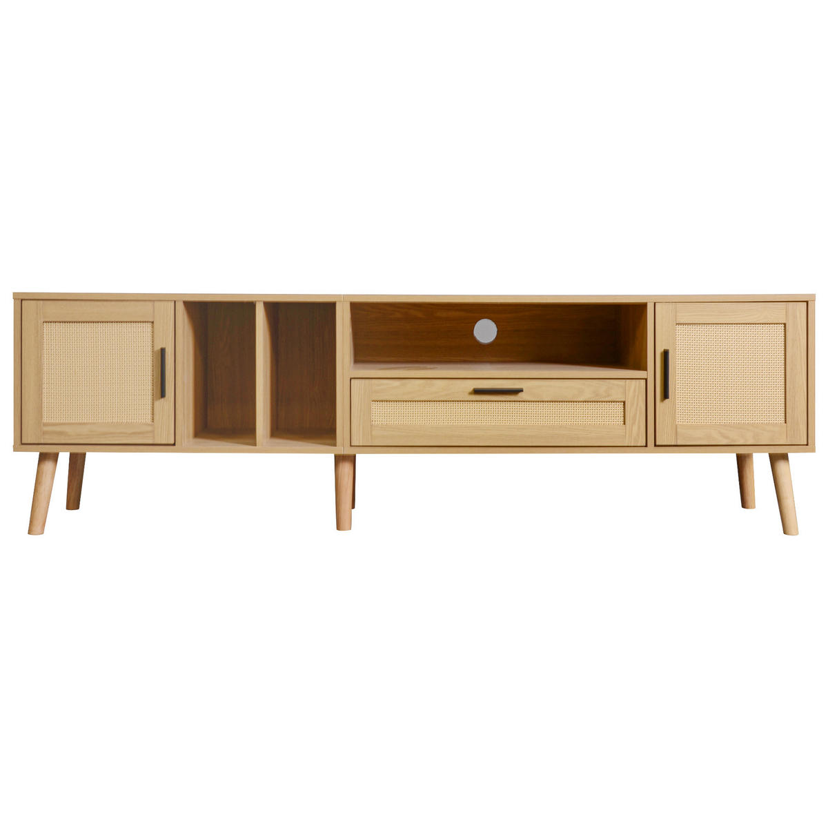 TV-MÖBEL Holzfarben 180/40/54cm - Braun, Holzwerkstoff/Metall (40/54/180cm) - Urban Meuble