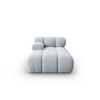 CHAISELONGUE links Bellis aus Samt hellblau - Hellblau, Textil (97/62/157cm) - Micadoni