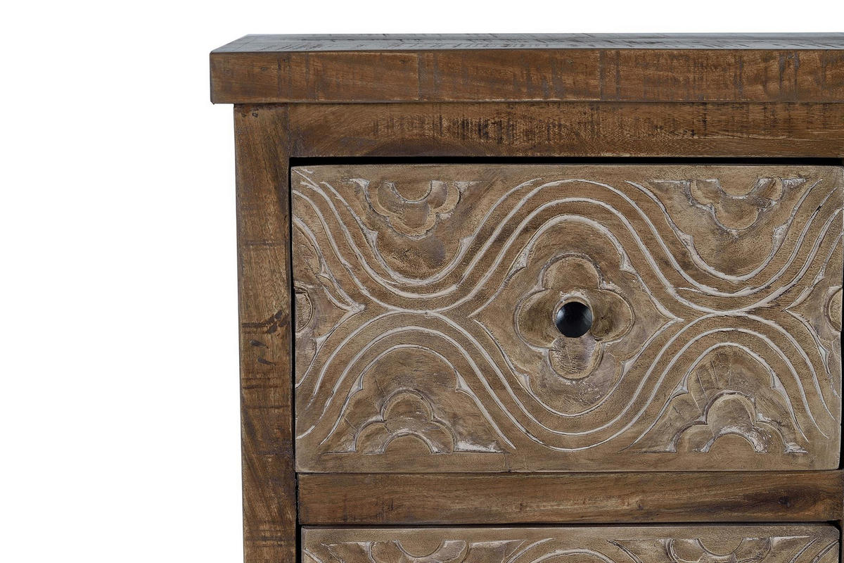 SIDEBOARD aus gealtertem braunem Mangoholz - Braun, Holz (40/96/140cm) - Giner y Colomer