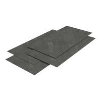 DUSCHRÜCKWAND-SET 8 TLG. Bladel - Dunkelgrau, Kunststoff (60/120/0.3cm) - [neu.haus]