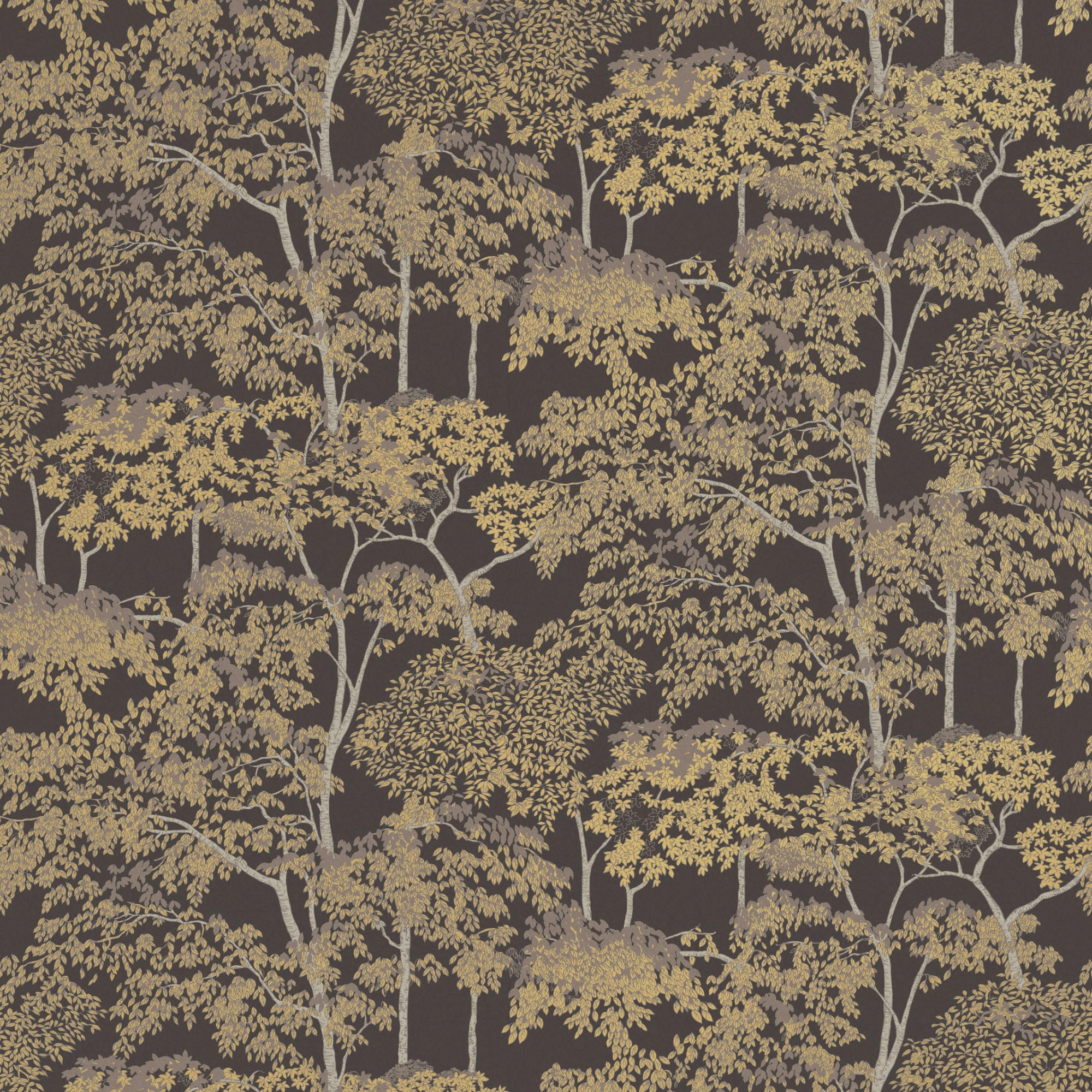 VLIESTAPETE Idyllischer Baum 1000x52cm - Braun, Papier/Kunststoff (52/1000cm) - Graham & Brown