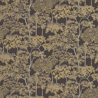 VLIESTAPETE Idyllischer Baum 1000x52cm - Braun, Papier/Kunststoff (52/1000cm) - Graham & Brown