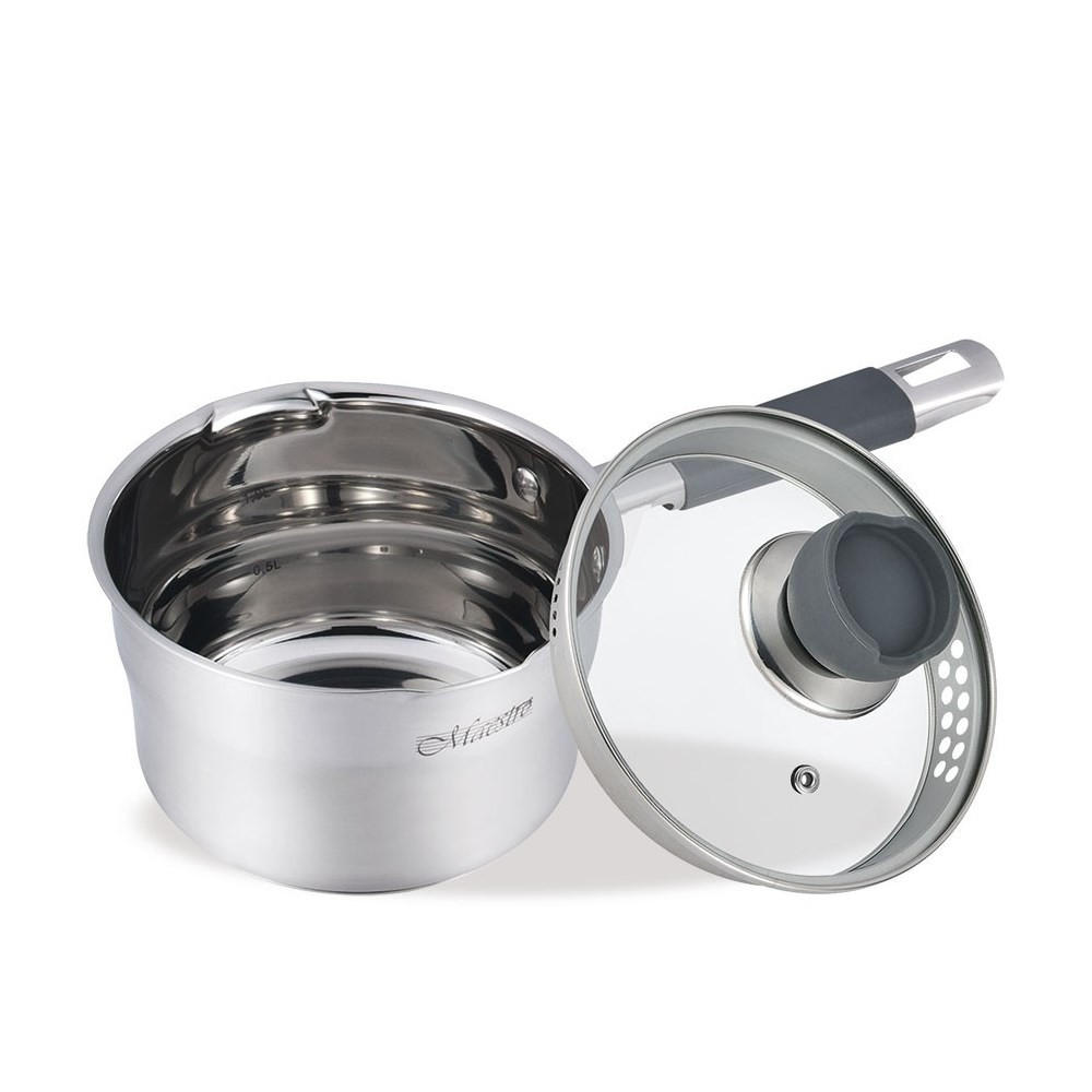 STIELTOPF Silber 33/16/10.5 cm MR350716S - Silberfarben, Metall (16cm) - Maestro 