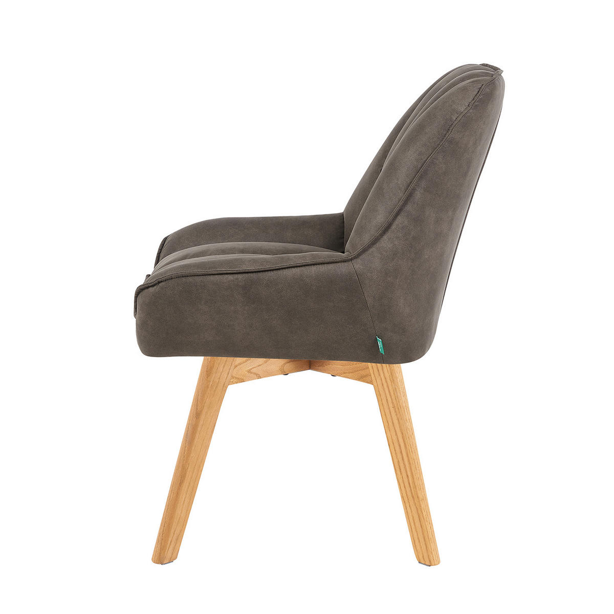 DREHSTUHL Mika-Oskar 2er-Set - Honigeiche/Taupe, Eichenholz/Holz (60/88/68cm) - DUBI Möbel