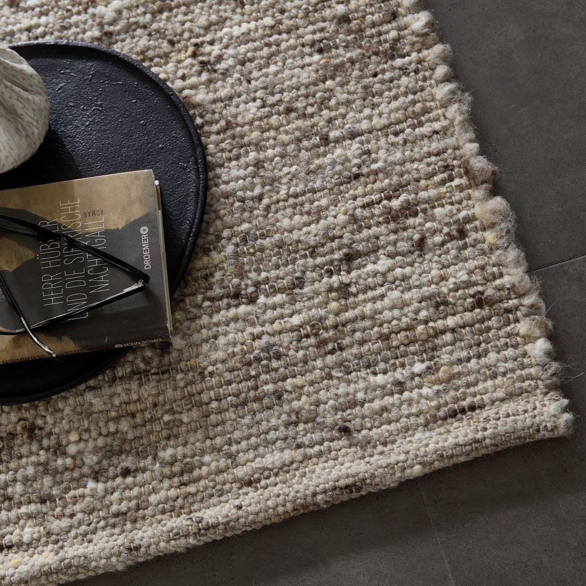 HANDWEBTEPPICH Anden 190x290 cm - Sandfarben, Textil (190/290cm) - Rug and Roll