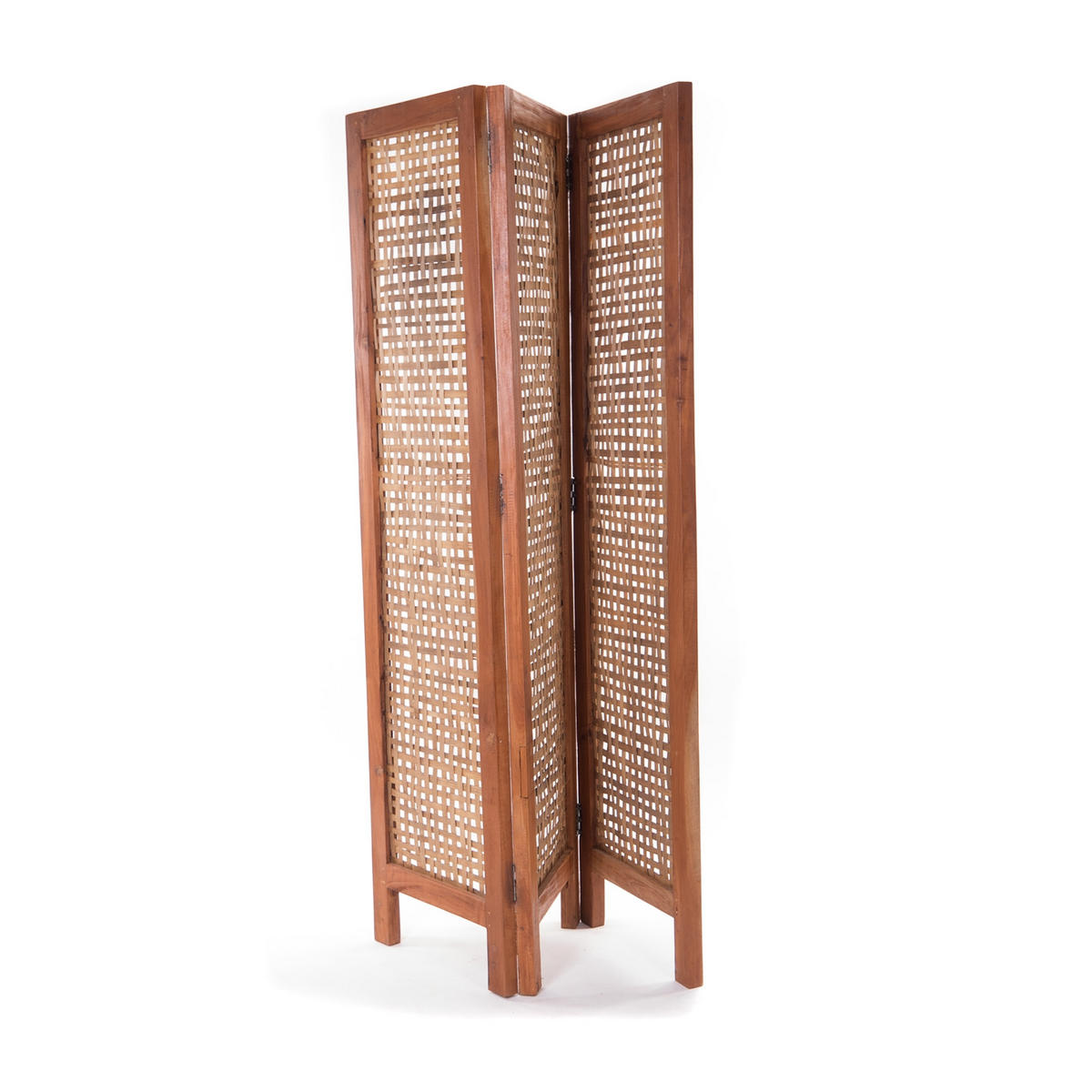 RAUMTEILER Mumbai Mahagoni Holz naturfarben - Braun, Holz (125/170/3cm) - DESIGN DELIGHTS