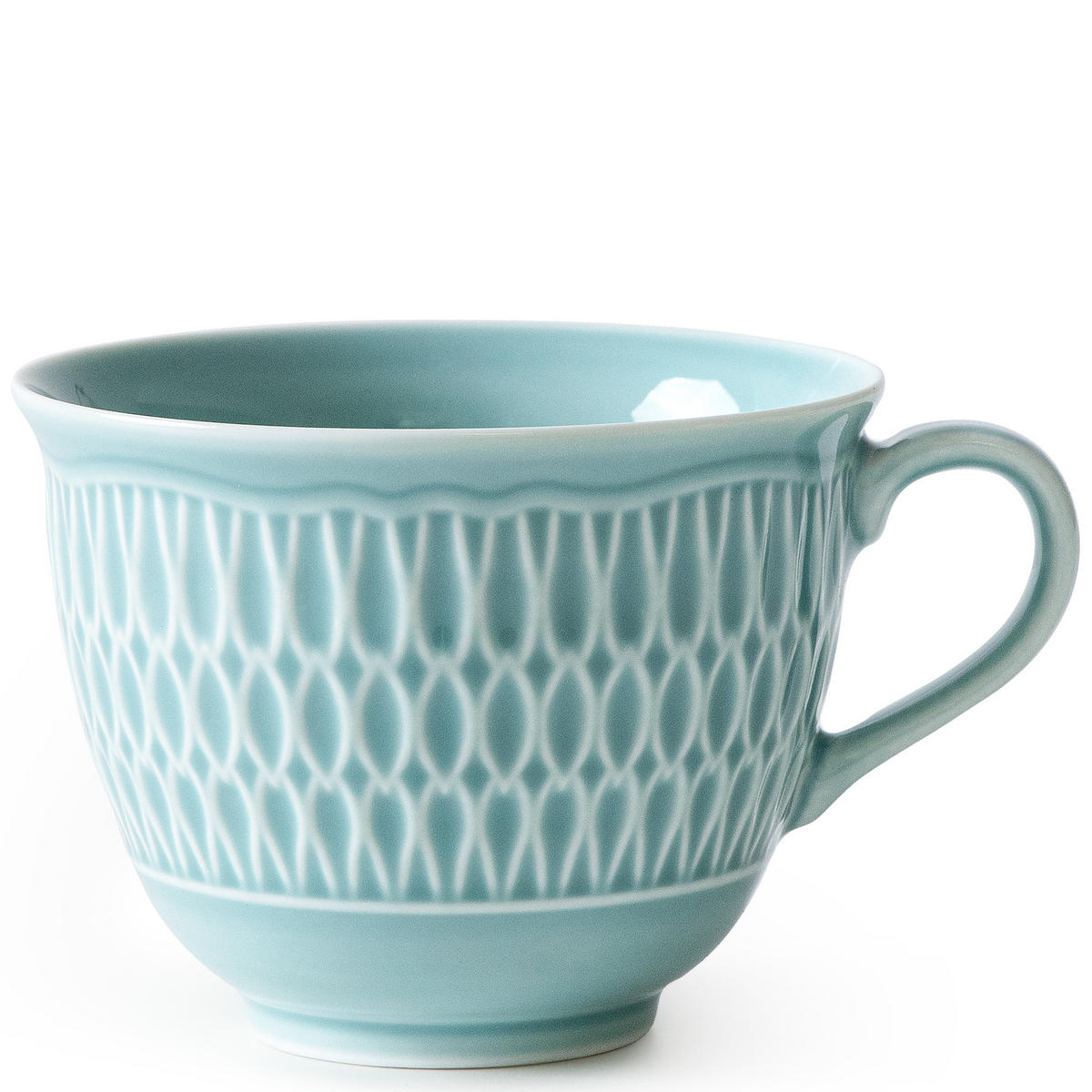 KAFFESERVICE CMIELOW SOFIA Kaffetassen-Set - Hellblau, Keramik (15.7/7.5/15.7cm) - KONSIMO®