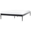 BETT mit Lattenrost 160x200 cm Schwarz Vaurs - Schwarz, Metall (160/200cm) - Beliani