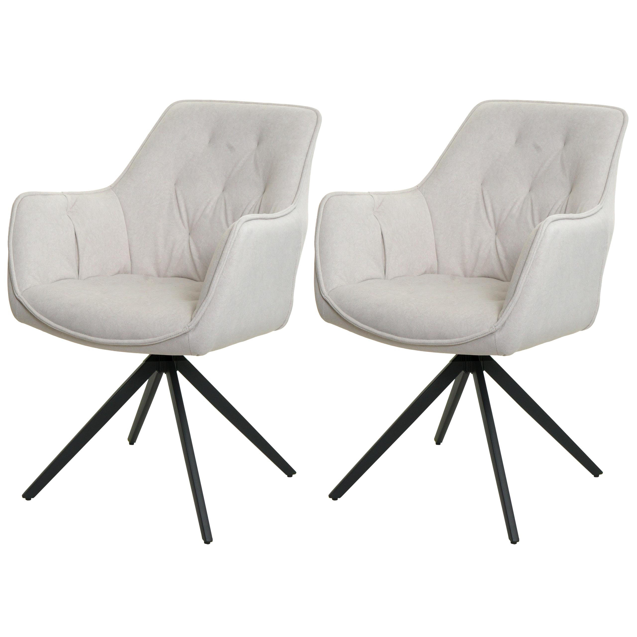 ESSZIMMERSTUHL Beige 2er-Set - Beige, Textil (55/87/60cm) - MCW