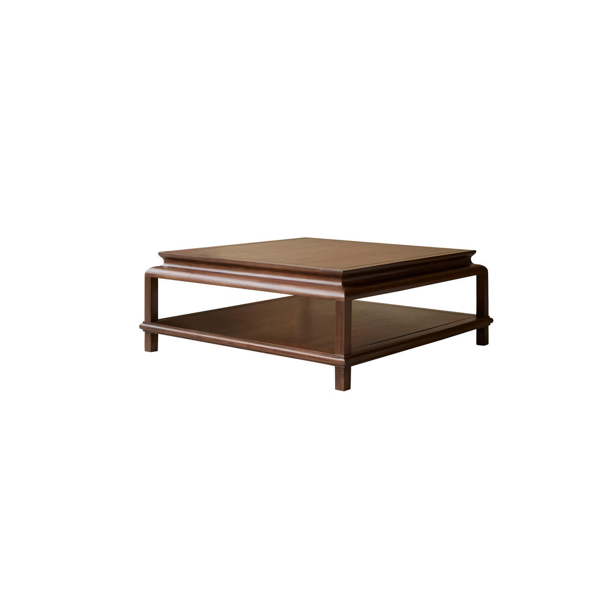 COUCHTISCH Achille Dunkelbraun aus Akazie - Dunkelbraun, Holz (103/103/40cm) - Tikamoon