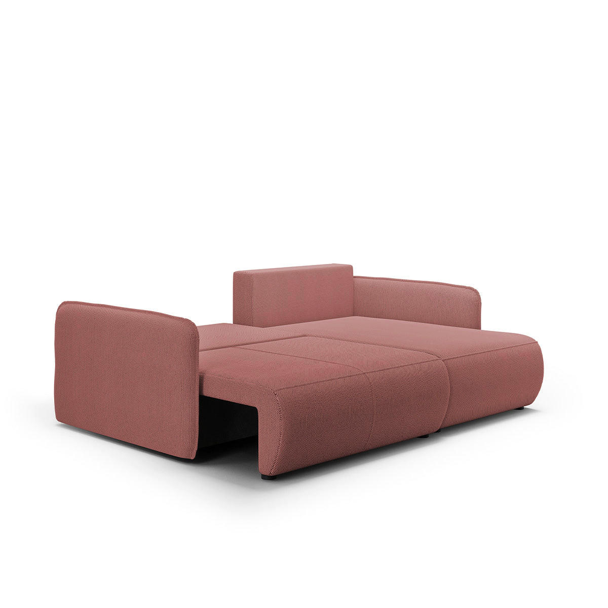 ROHOVÁ SEDAČKA Claudio 3 miesta na sedenie Ružová - pink, drevo (207/148cm) - Petits-meubles