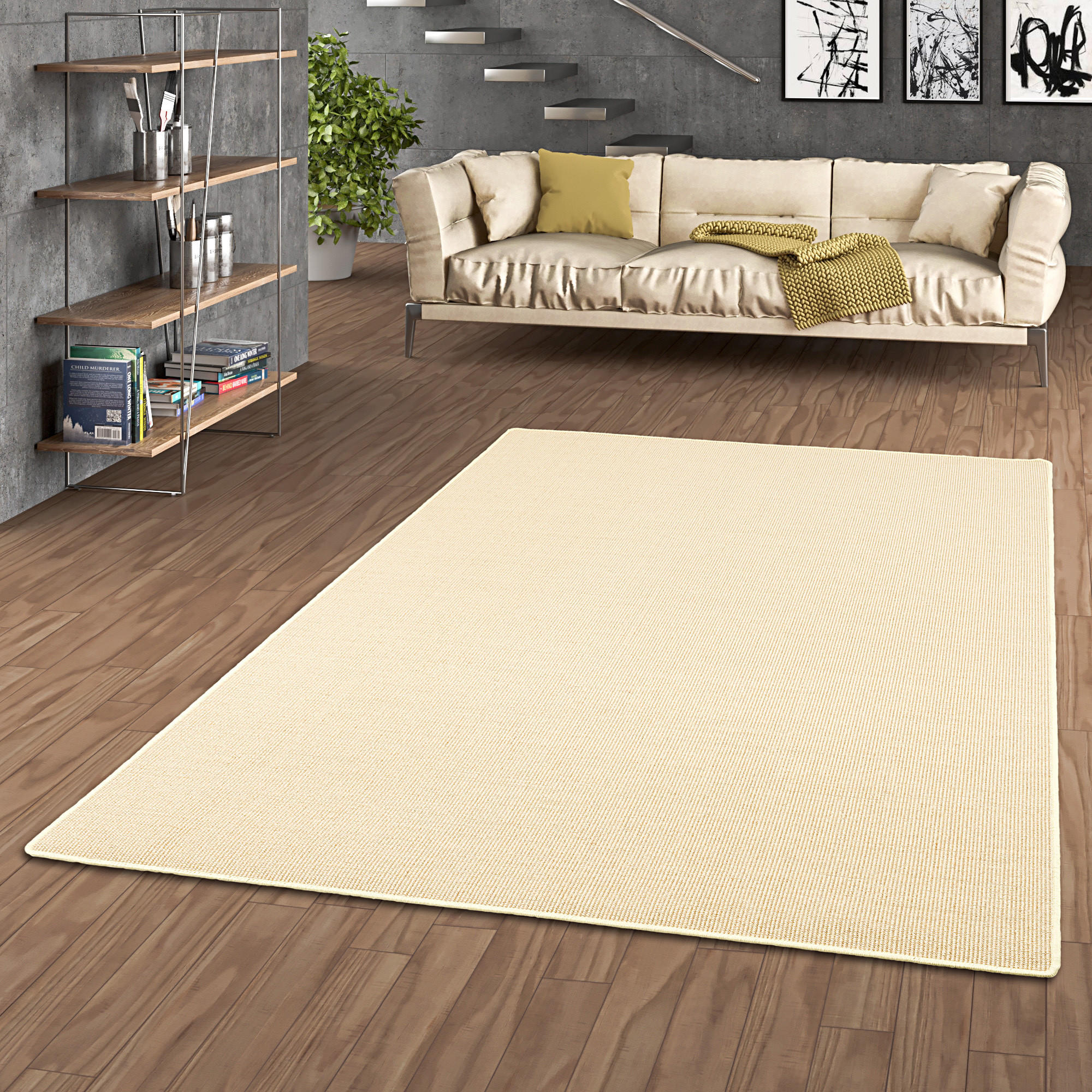 SISAL NATUR TEPPICH KLASSISCH - Ecru, Textil (200/250cm) - Snapstyle