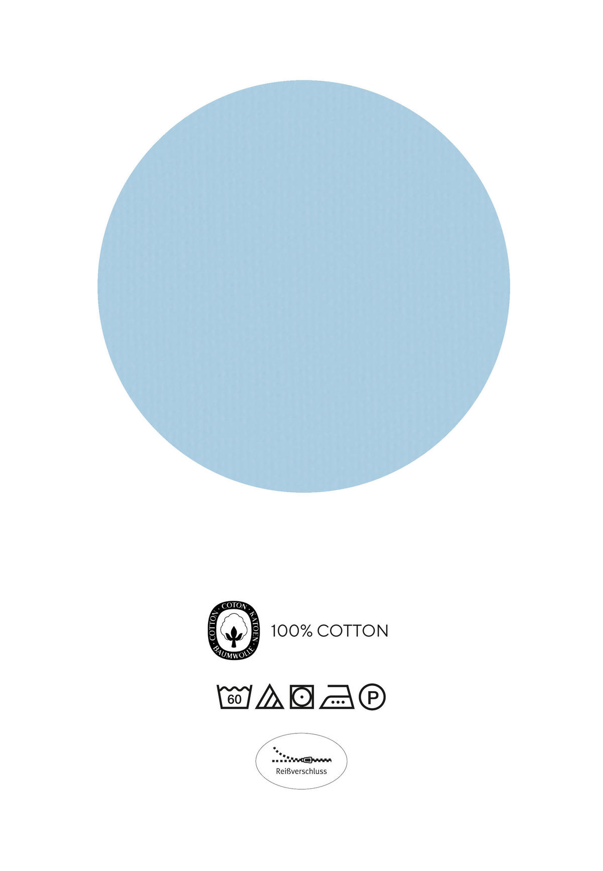 BETTWÄSCHE-GARNITUR Linon Schiffe ciel, 100x135 cm + 40x60 cm - Hellblau, Textil (100/135cm) - biberna