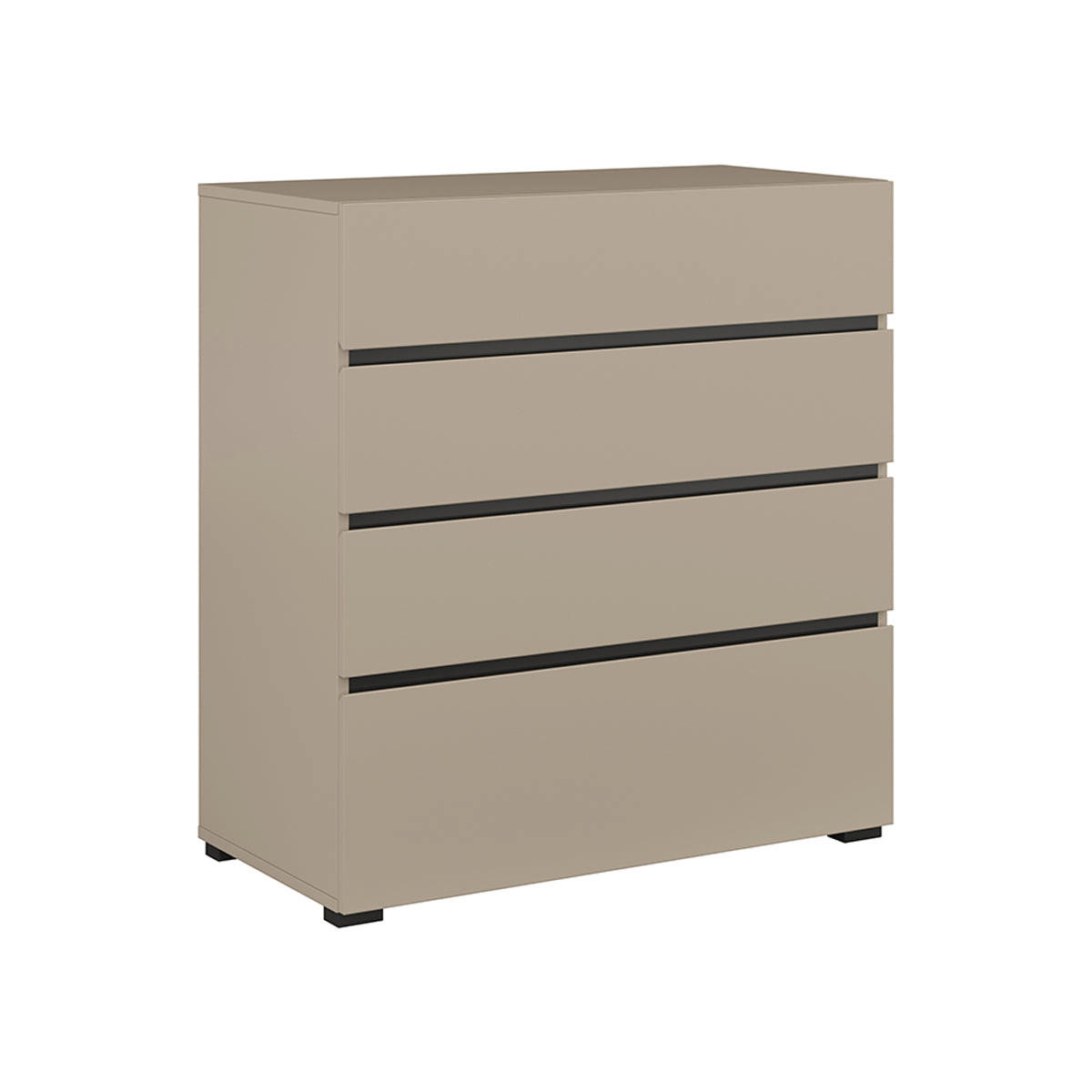 KOMMODE Lilia Taupe - Taupe, Holzwerkstoff (80/85.1/40cm) - Petits-meubles