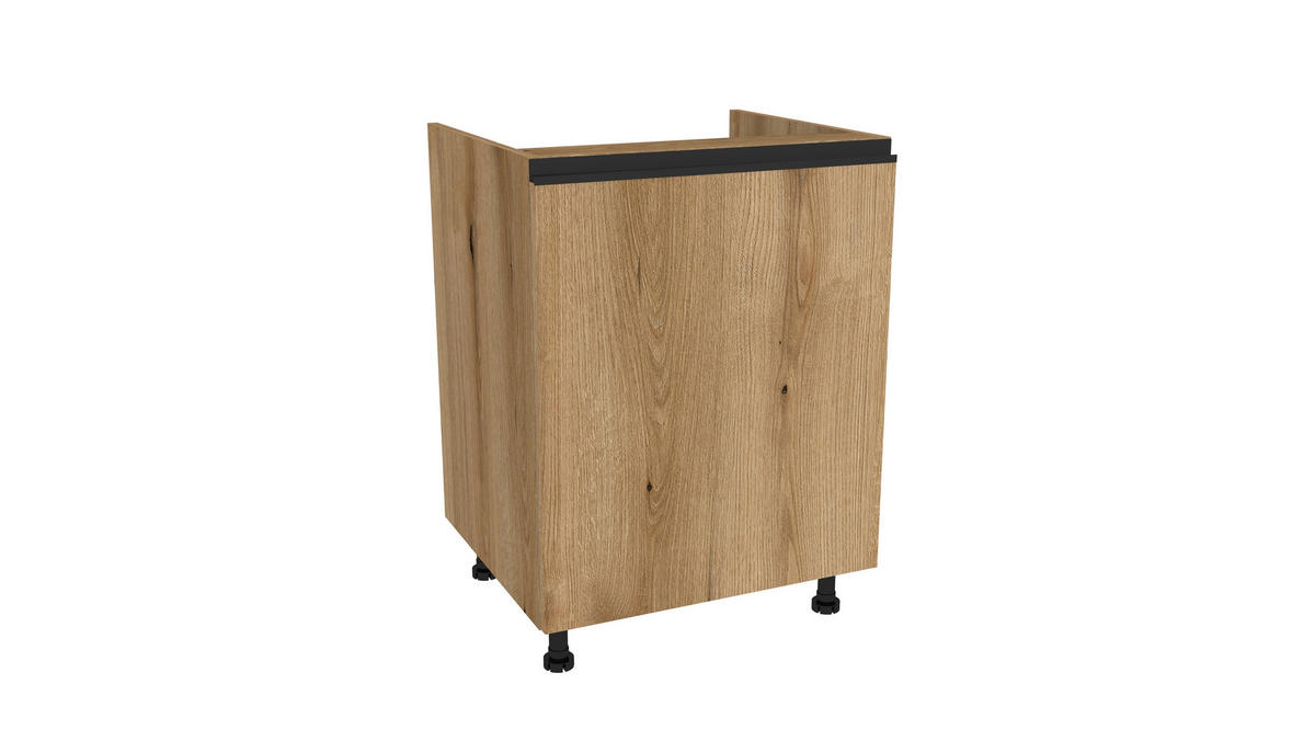 WINKELKÜCHE 240x180 cm mit Arbeitsplatte- SIMPLY Z17 - in Eiche - Eichefarben, Holz/Holzwerkstoff (420/212/53cm)