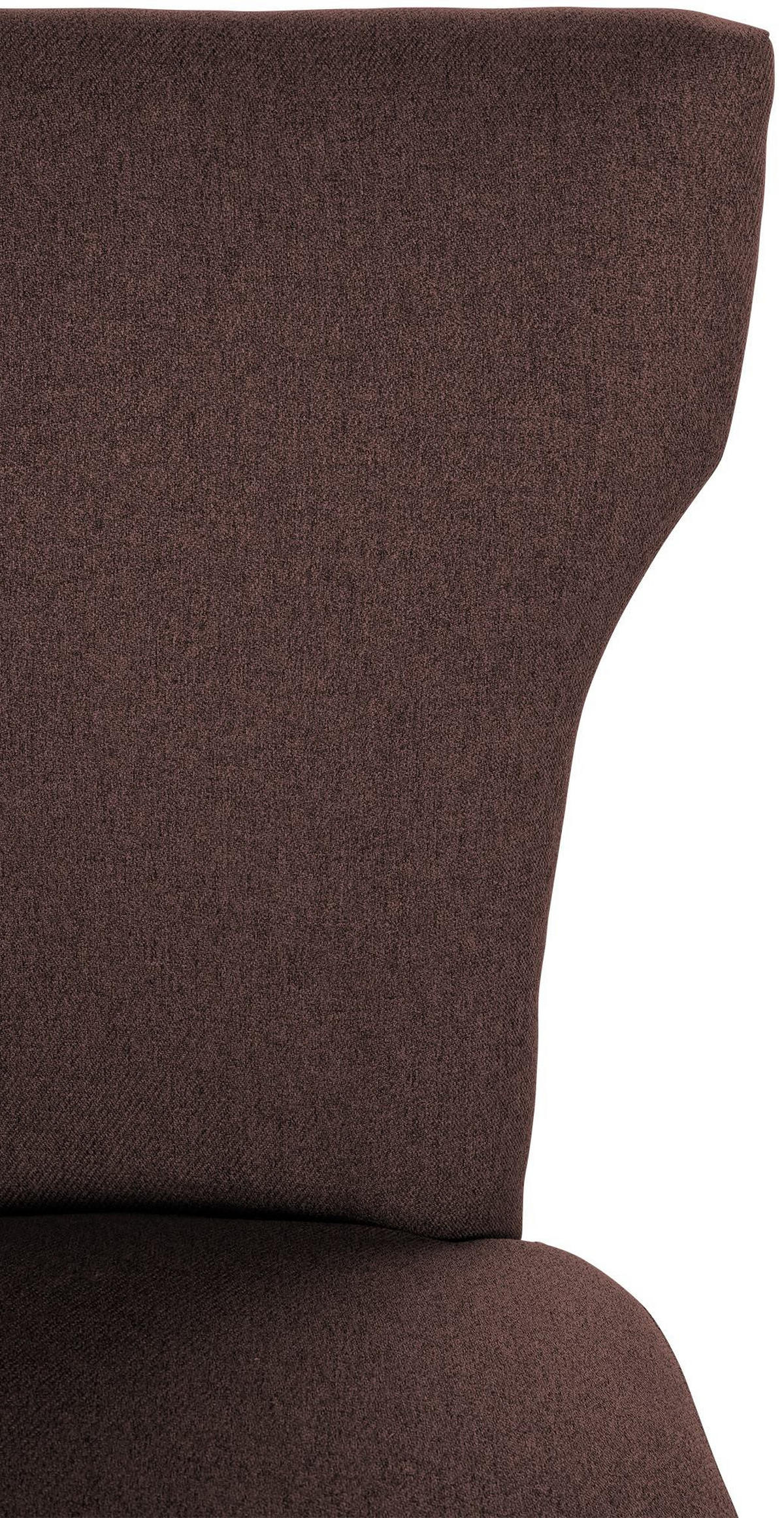 WOHNZIMMERSTUHL 2er Set Stoff braun - Naturfarben/Braun, Holz/Textil (52/90/59cm) - CLP