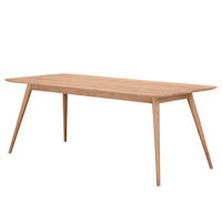 ESSTISCH - Massivholz - Eichefarben, Holz (90/180/75cm) - home24