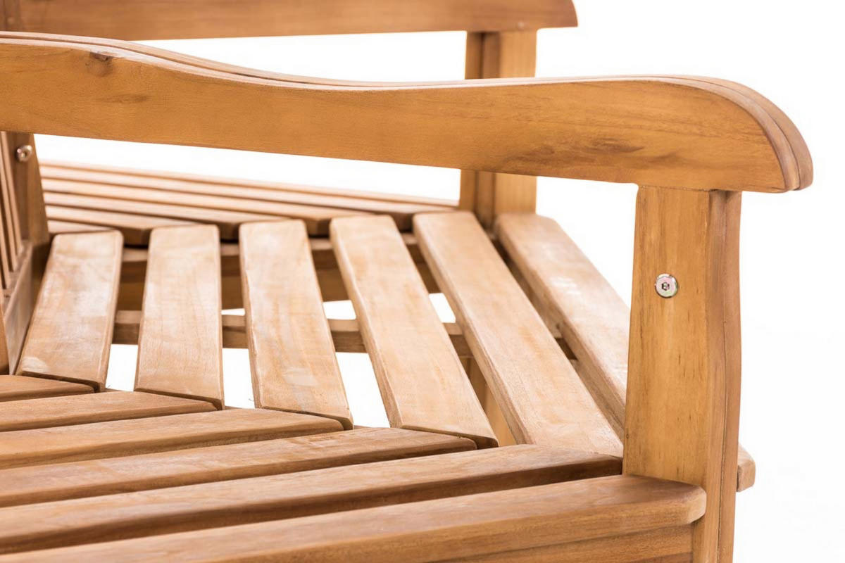 BAUMBANK Sonny mit Armlehnen 200 cm teak - Braun, Holz (200/90/200cm) - TPFGarden