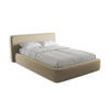 POLSTERBETT mit Bettkasten und Lattenrost 180x225 Beige - Beige/Schwarz, Kunststoff/Textil (140/200cm) - Makamii