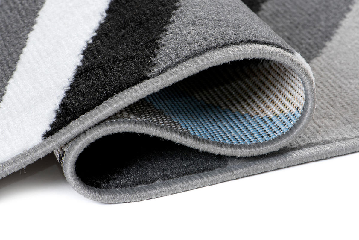 LÄUFER MAYA Blaugrau 100/600 cm - Blaugrau, Textil (100/600cm) - Tapiso