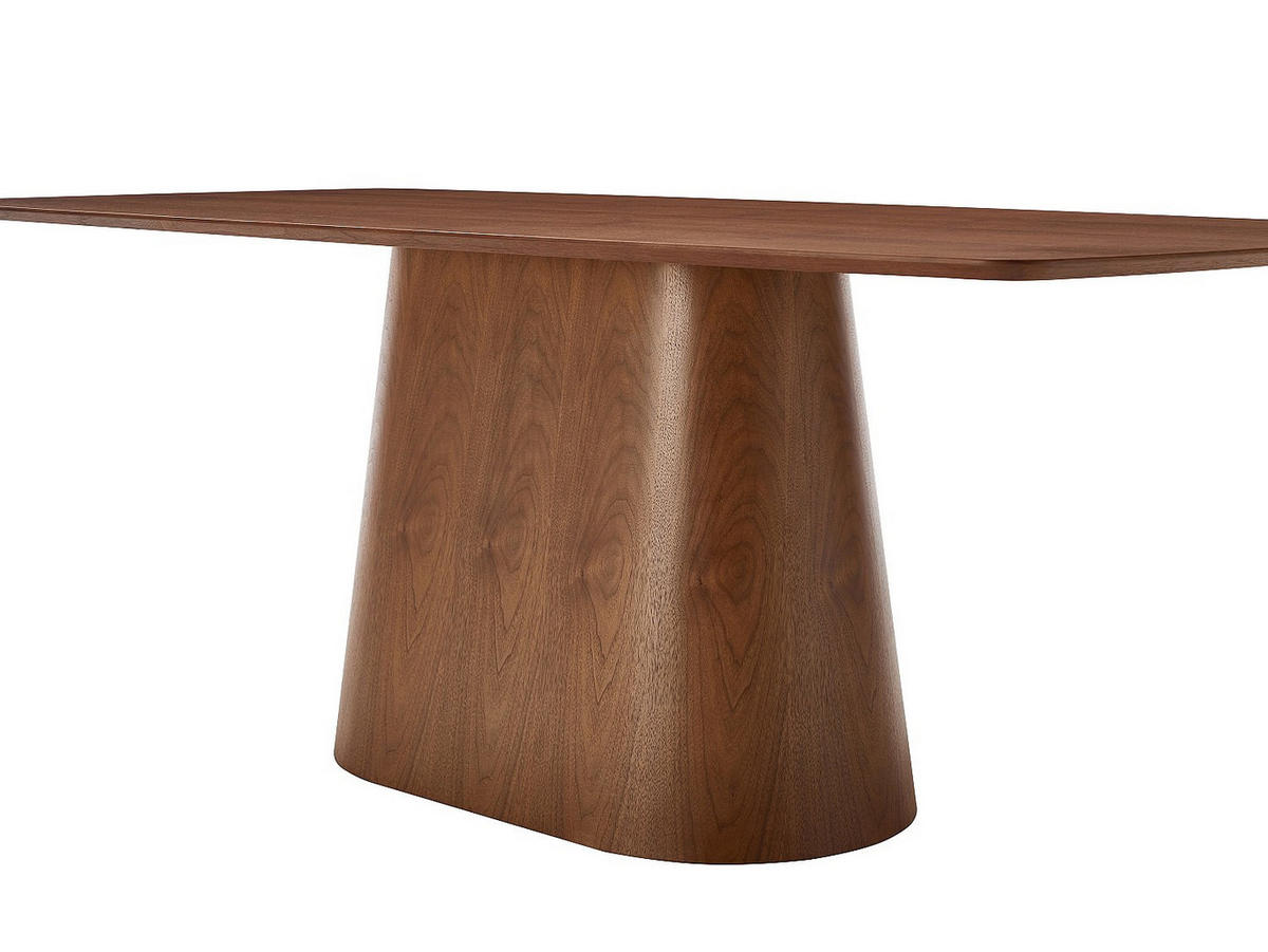 ESSTISCH - 8 Personen - holz - naturfarben dunkel Nirasaki - Naturfarben, Holz (100/200/76cm) - Vente-Unique