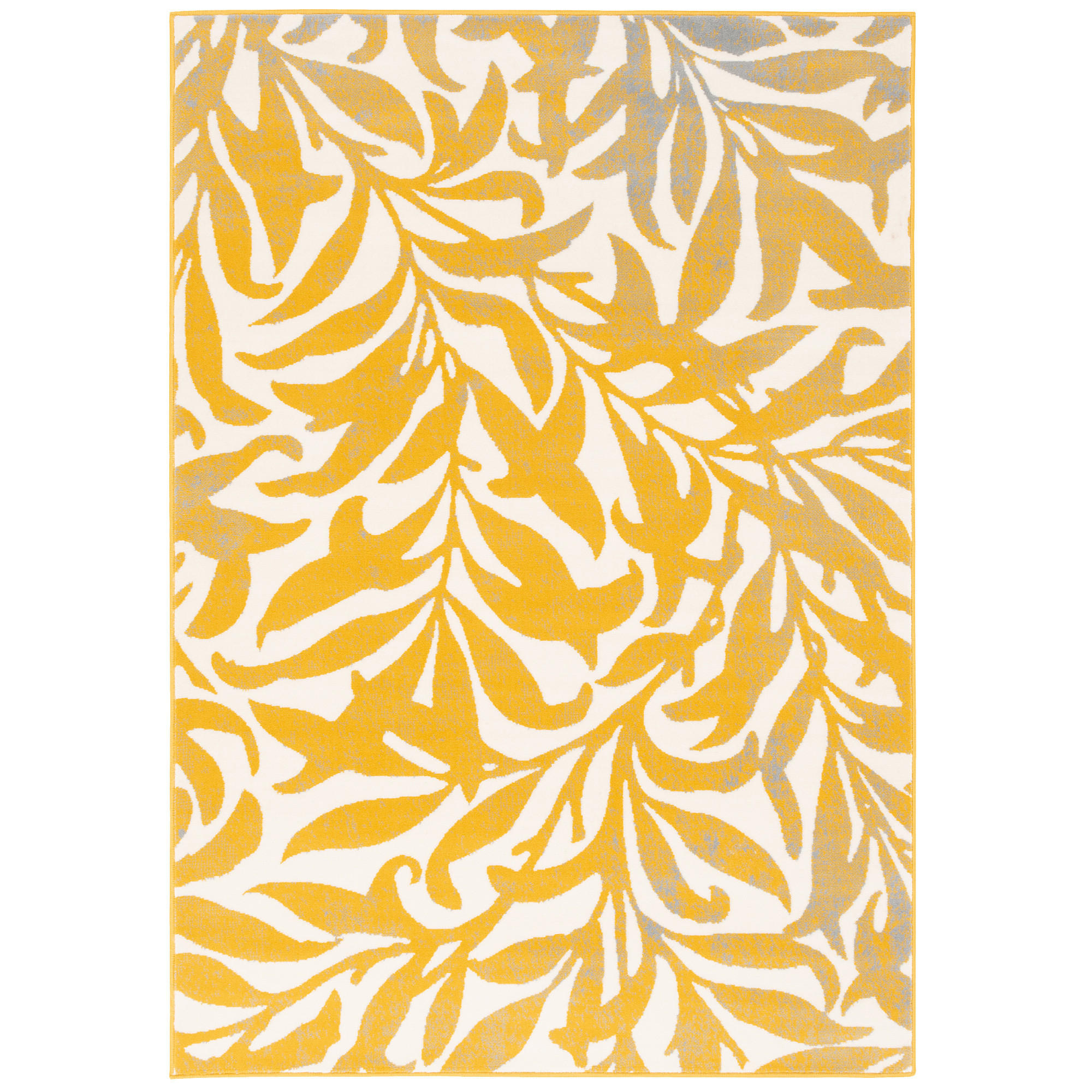MODERN DESIGNER VELOURS TEPPICH SAMBA - Gelb, Textil (140/200cm) - Pergamon