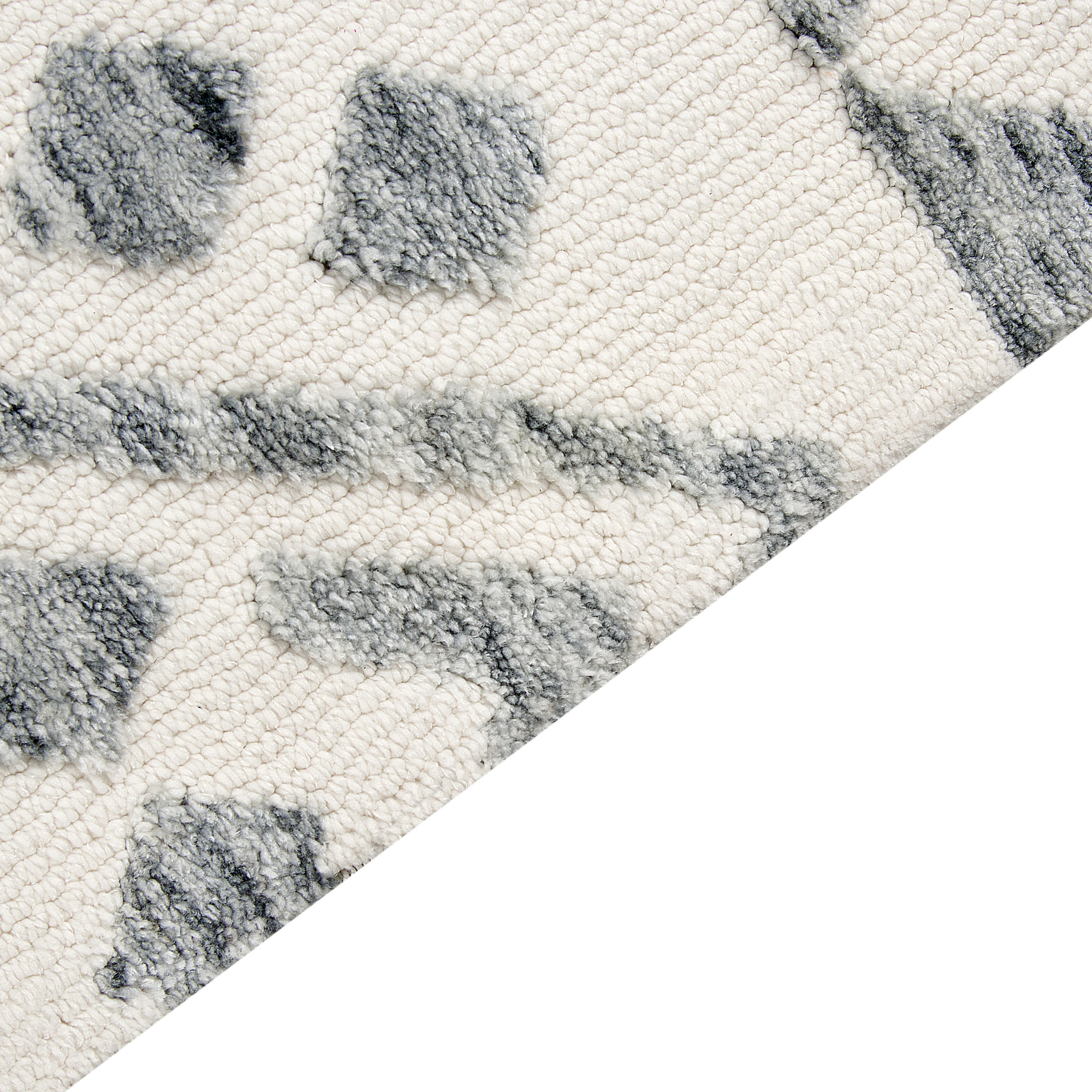 KURZFLOR-TEPPICH Beige 160/230 cm Aspani - Beige/Grau, Textil (160/230cm) - Beliani