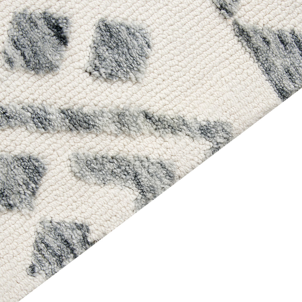 KURZFLOR-TEPPICH Beige 160/230 cm Aspani - Beige/Grau, Textil (160/230cm) - Beliani