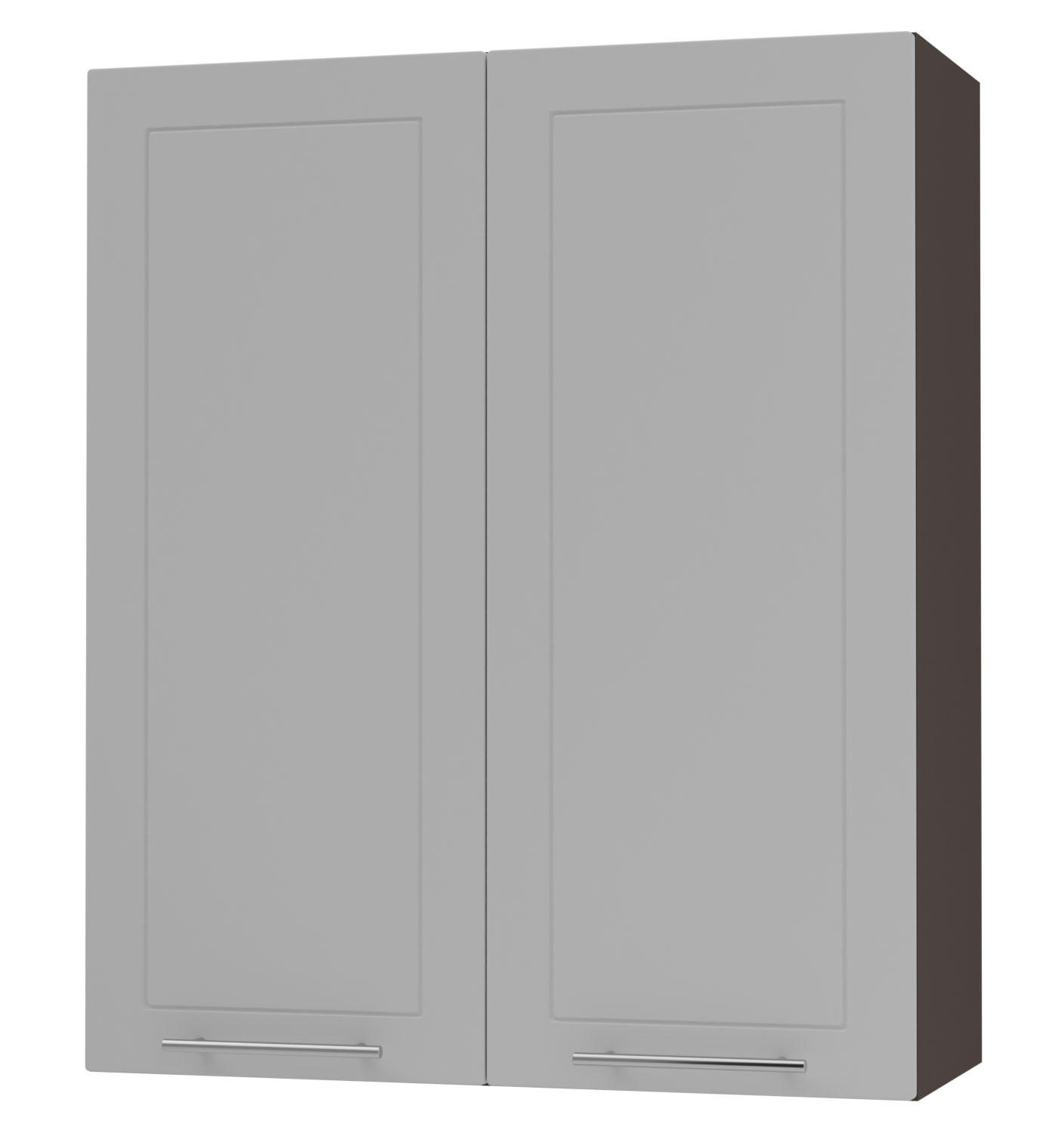 KÜCHENHÄNGESCHRANK Kvantum W4/80 Dust Grey Matt / Lava Matt 80 / 32,5 / 96cm - Dunkelgrau/Grau, Holz/Holzwerkstoff (80/96/32.5cm) - Feldmann-Wohnen