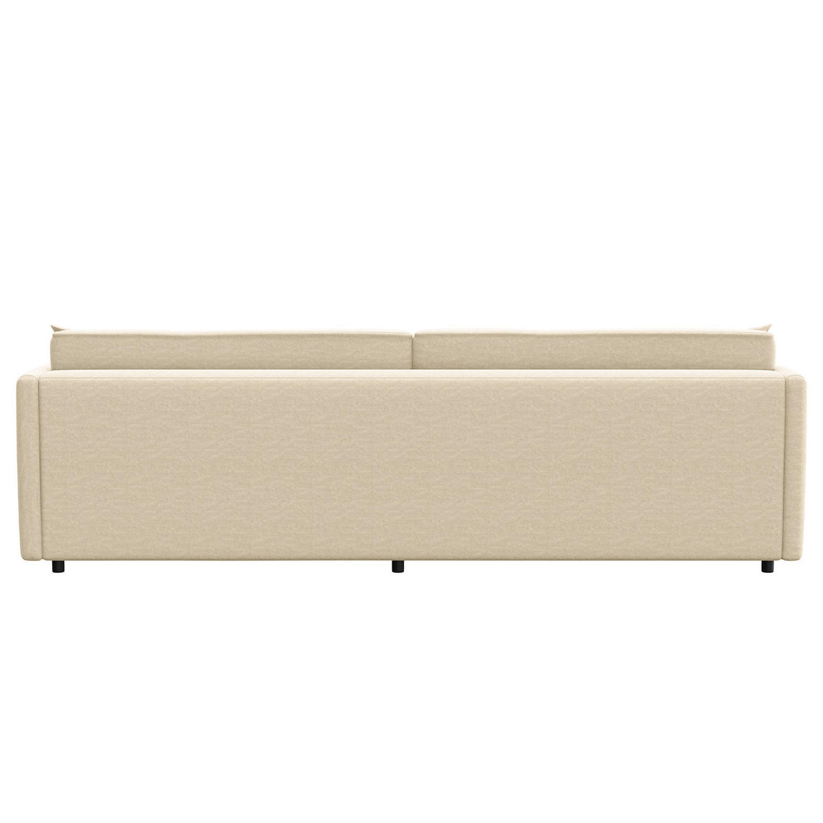 ECKSOFA mit Longchair - Schwarz/Weiß, Kunststoff/Textil (290/183cm) - home24