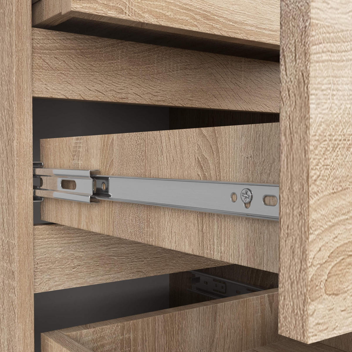 KOMMODE CL5, Sonoma, 40x35x92 cm - Sonoma Eiche, Holz (40/92/35cm) - Milordbikes