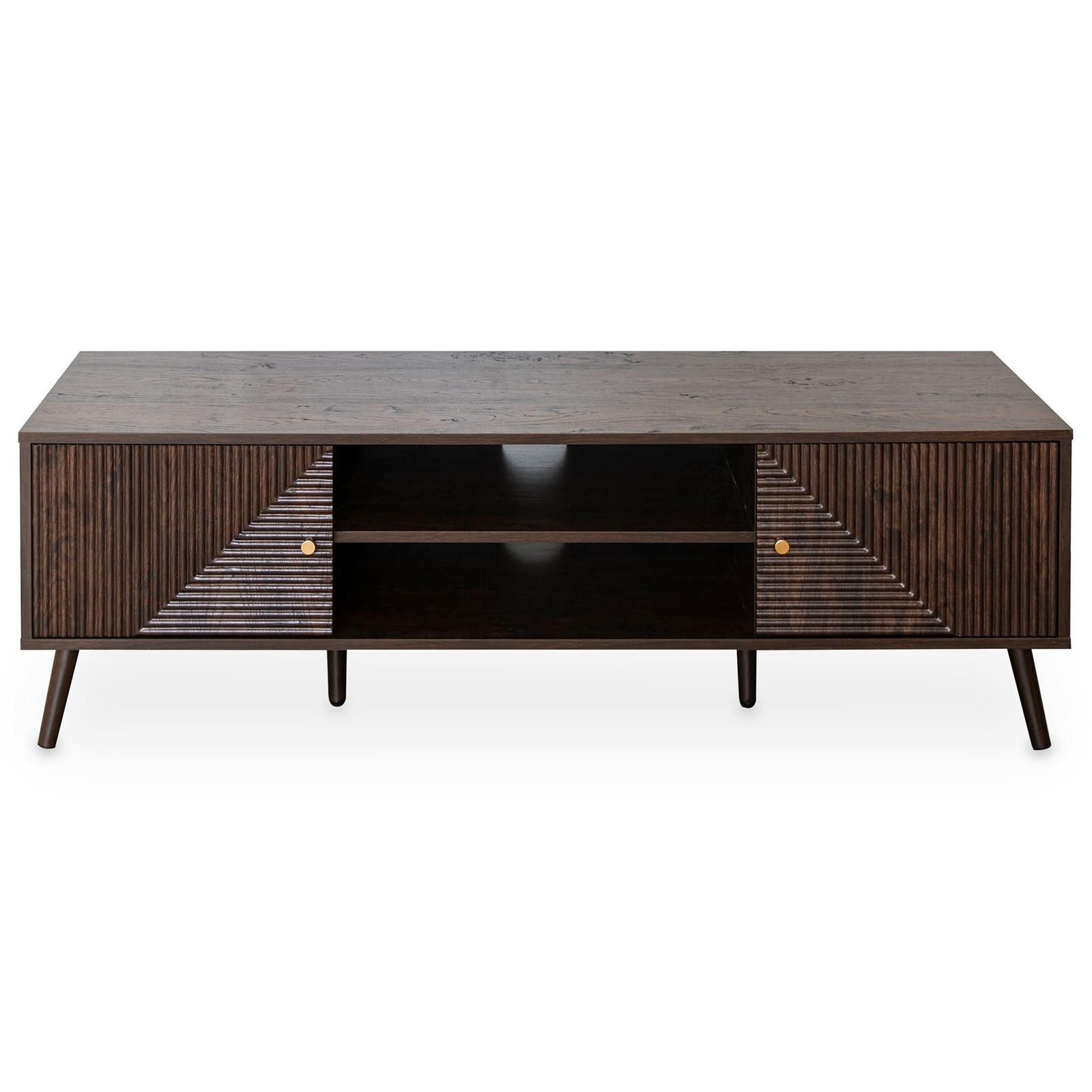 LOWBOARD LIVIA dunkelbraun - Dunkelbraun, Holzwerkstoff (140/45/40cm) - IDIMEX