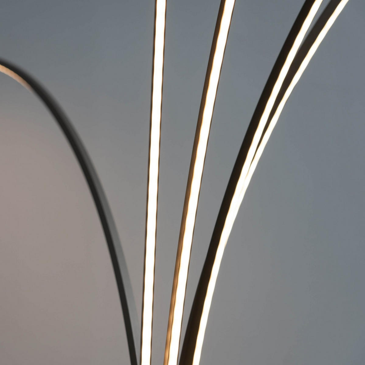 STEHLEUCHTE Livorno, Nickel, 180cm - Nickelfarben, Metall (58/58/180cm) - KOSILUM