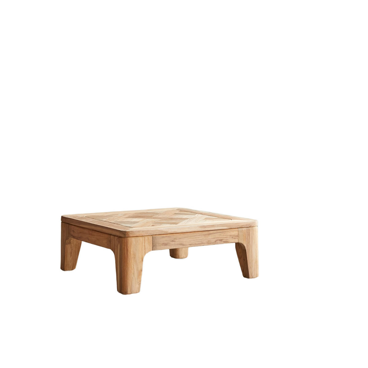 COUCHTISCH Ruth Natur aus Teak - Naturfarben, Holz (80/80/30cm) - Tikamoon