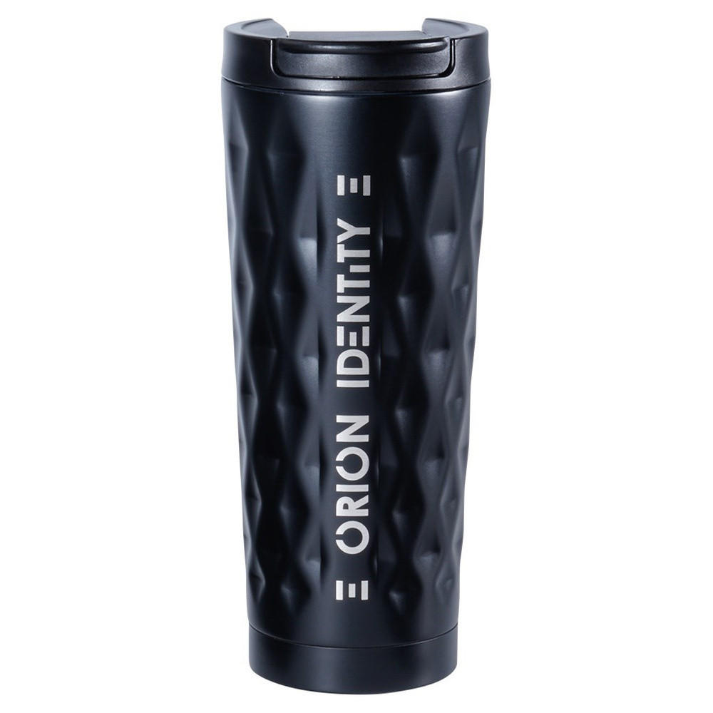 THERMOBECHER Edelstahl matt 500 ml Schwarz - Schwarz, Metall (0.5L) - Orion 
