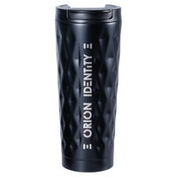 THERMOBECHER Edelstahl matt 500 ml Schwarz - Schwarz, Metall (0.5L) - Orion 