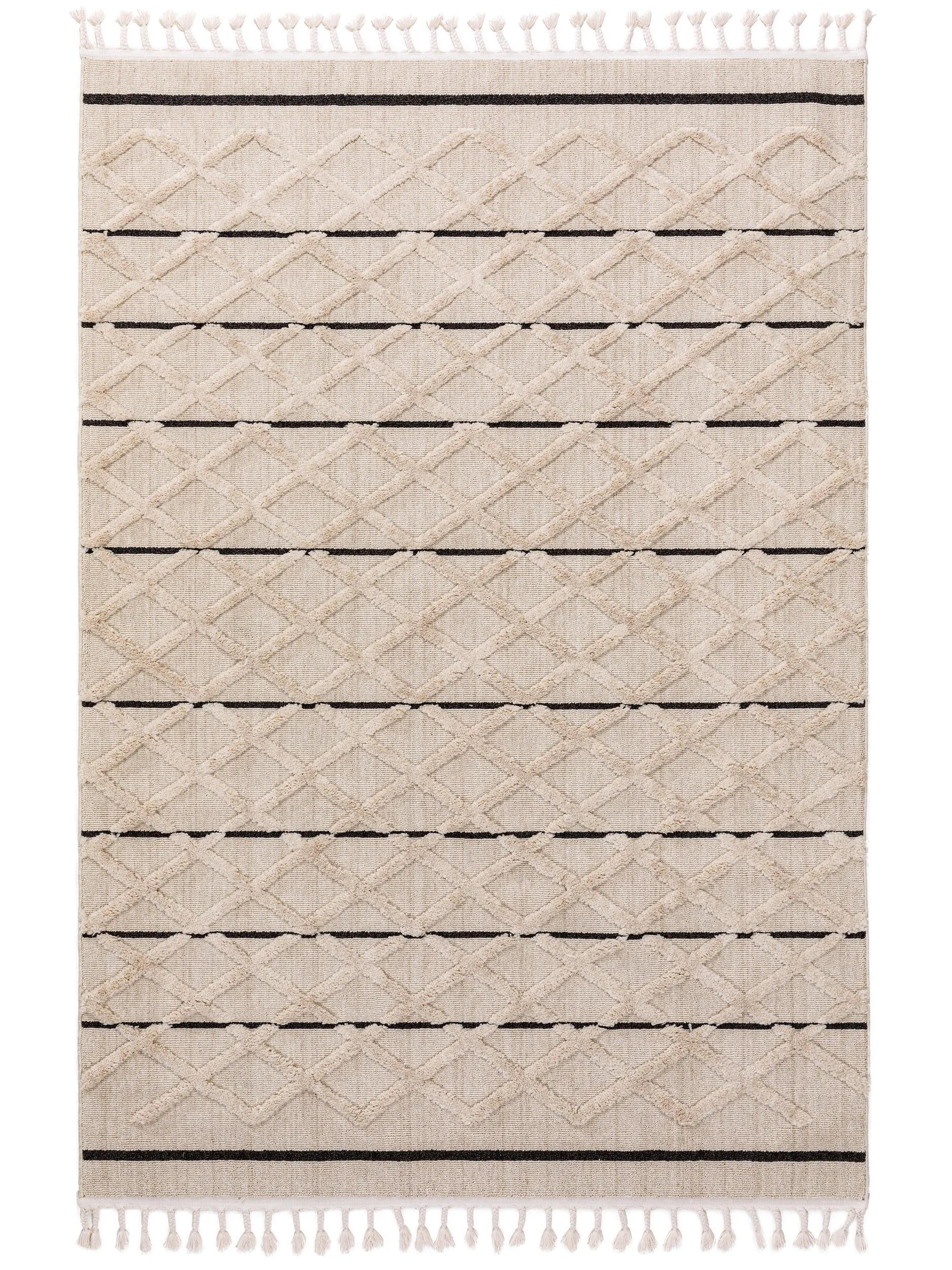 benuta Teppich Creme 120x180 cm