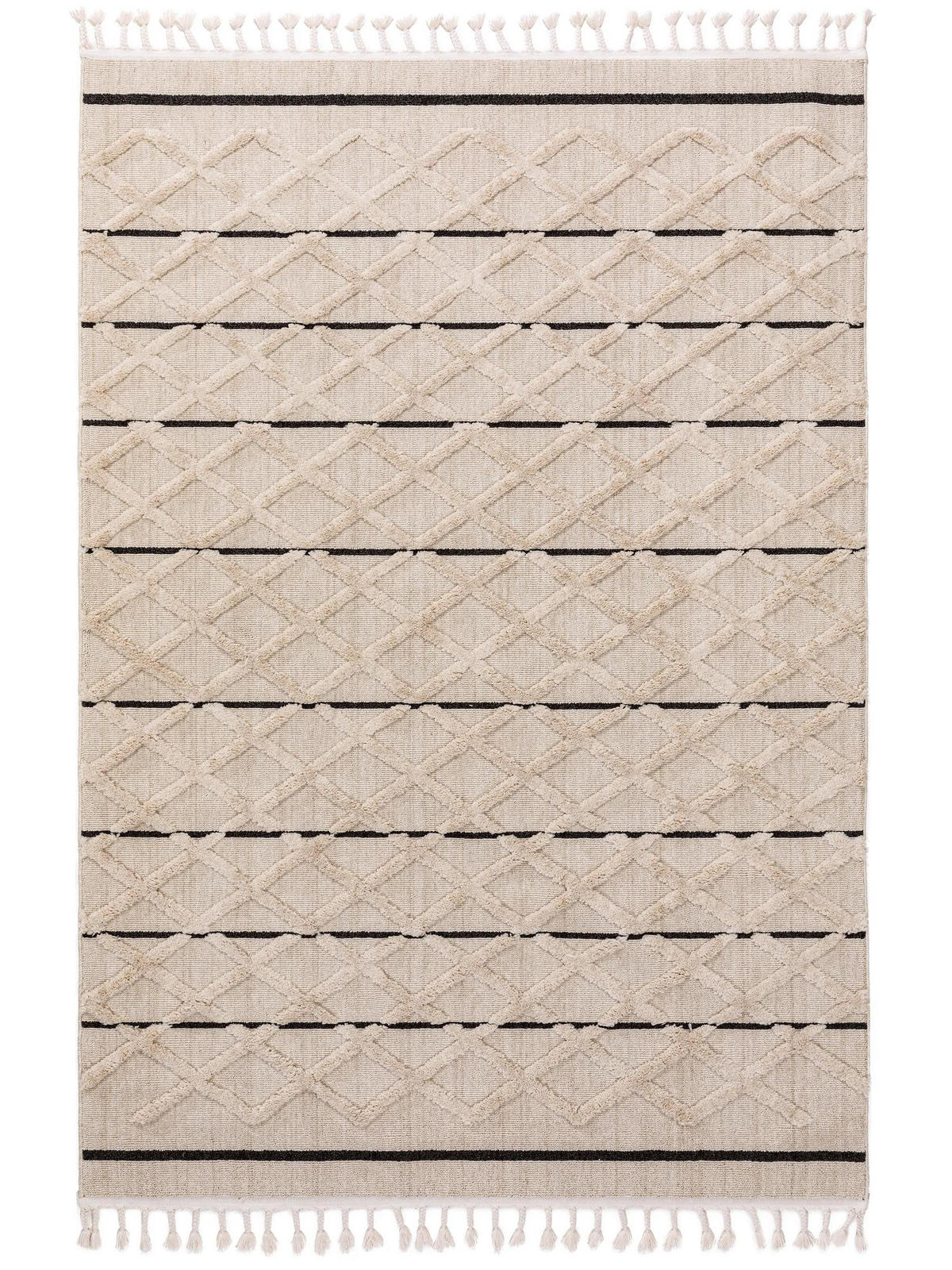 TEPPICH Oyo Cream 160x230 cm - Creme, Textil (160/230cm) - benuta Pop