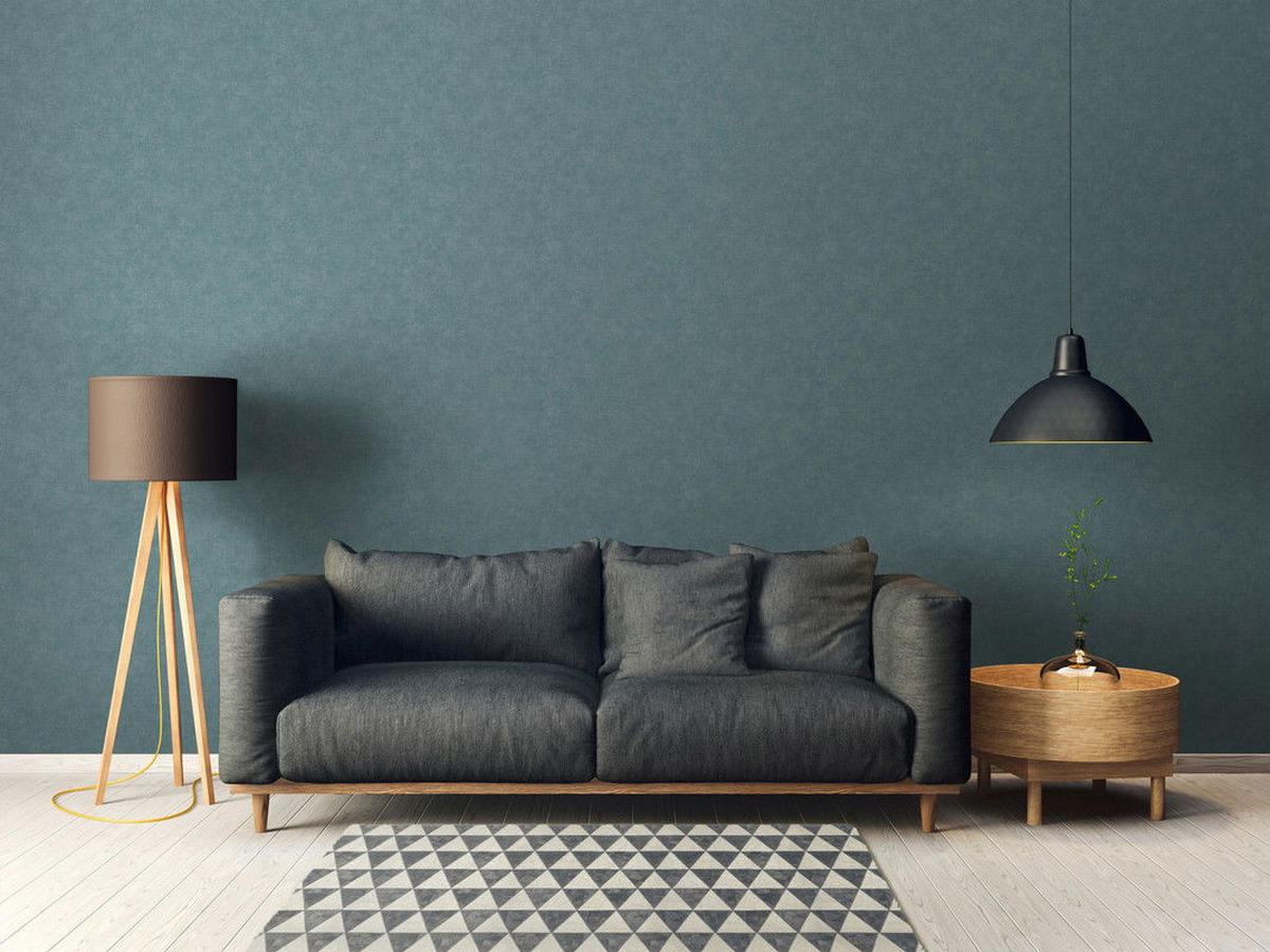 VLIESTAPETE Blau 53/1005 cm - Blau, Textil (53/1cm) - KUNSTLOFT