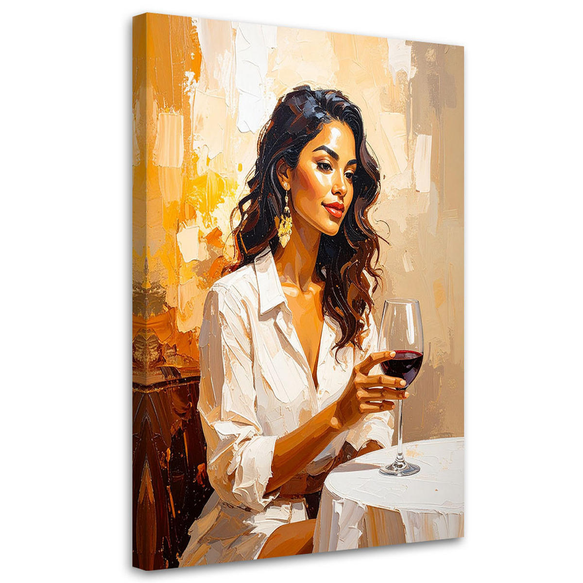 LEINWANDBILD Menschen & Charaktere 70x100cm - Beige, Textil (70/100cm) - Feeby