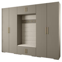GARDEROBEN-SET 236,7/300/47 - Kaschmir/Goldfarben, Holz/Kunststoff (300/236.7/47cm) - Abiks Möbel