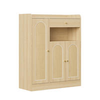 SCHUHSCHRANK DE-37947 mit 3 Türen und 1 Schublade Naturfarbe - Naturfarben, Holzwerkstoff (90/110/35cm) - ComfortXL