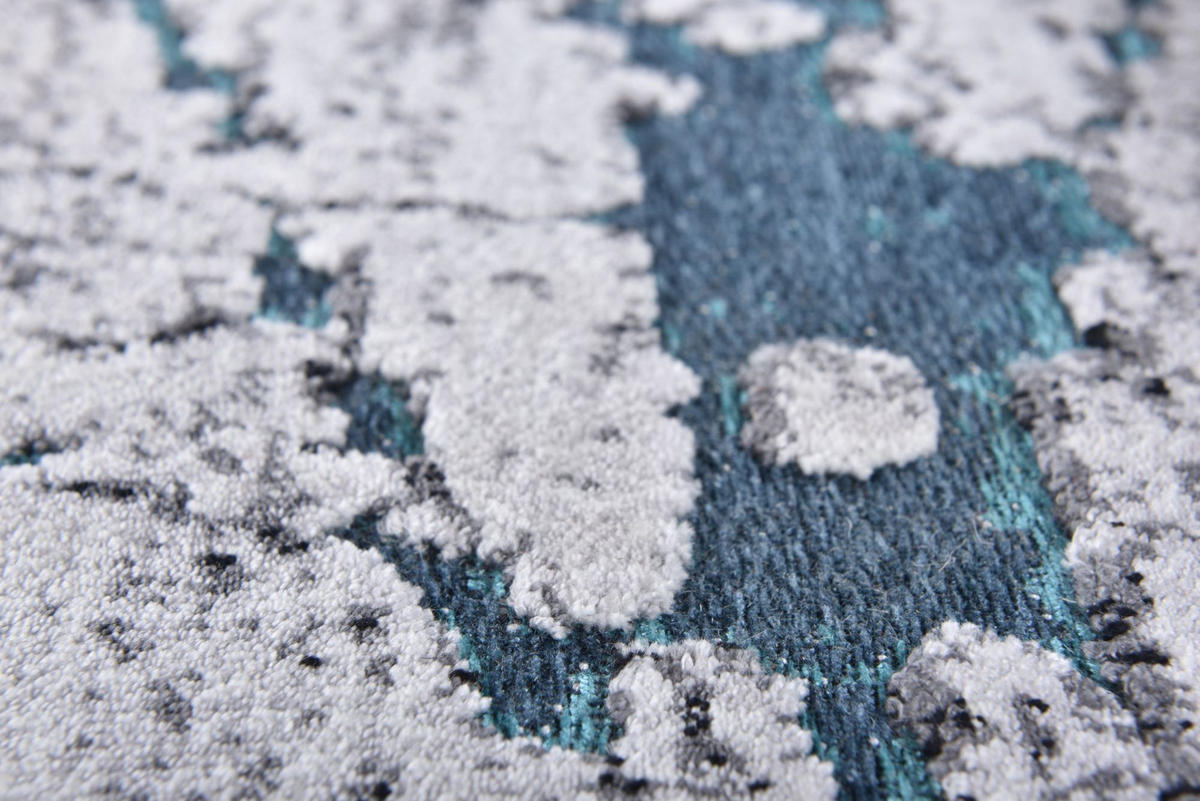FLACHWEBETEPPICH Orelia 120x180 cm - Türkis, Textil (120/180cm) - Gino Falcone