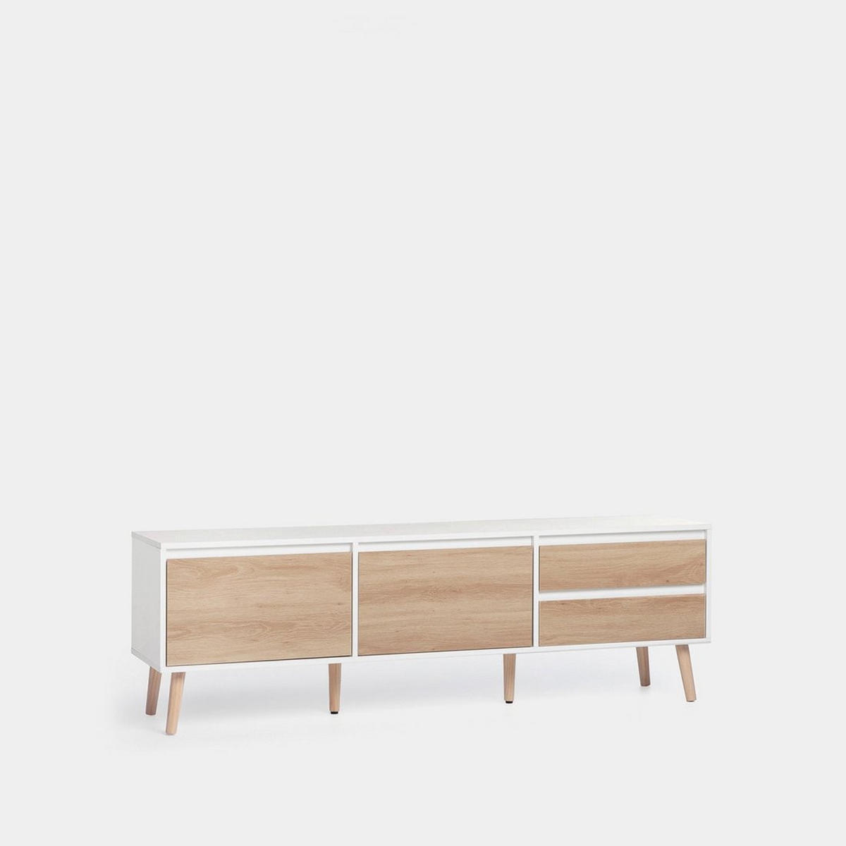 TV-ELEMENT Kemi Zweifarbig 160 cm x 51 cm - Multicolor, Holzwerkstoff (160/51/40cm) - Klast Home