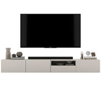 TV-LOWBOARD 2-er Set Enjoy Kaschmir Matt Schublade 120 cm - Kaschmir, Holzwerkstoff (240/30/35cm) - Meble Lindner