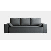 SOFA Veno mit Bettkasten und Schlaffunktion, Velourstoff - Graphitfarben, Holzwerkstoff (242/85/95cm)