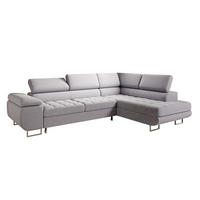 ECKSOFA Eden 4 Sitzplätze Grau - Grau, Holzwerkstoff (271/201cm) - Petits-meubles