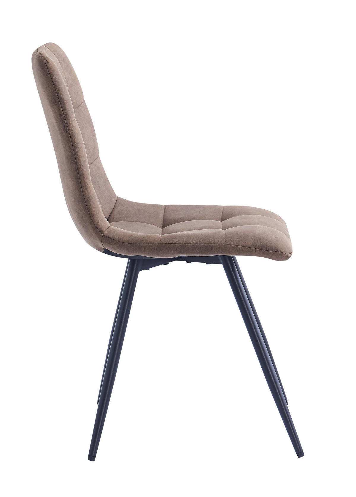 STUHL 2er-Set Stoff Braun - Braun, Textil (45/85/55cm) - Nordlys