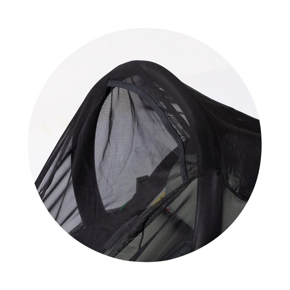 BABYSCHALEN-REGENSCHUTZ Babyschalen-Moskitonetz MKKSTK025 schwarz Polyester, ab Geburt, leicht zu reinigen, für unterwegs, kompakt - Schwarz, Textil (24/4/21cm) - Chipolino
