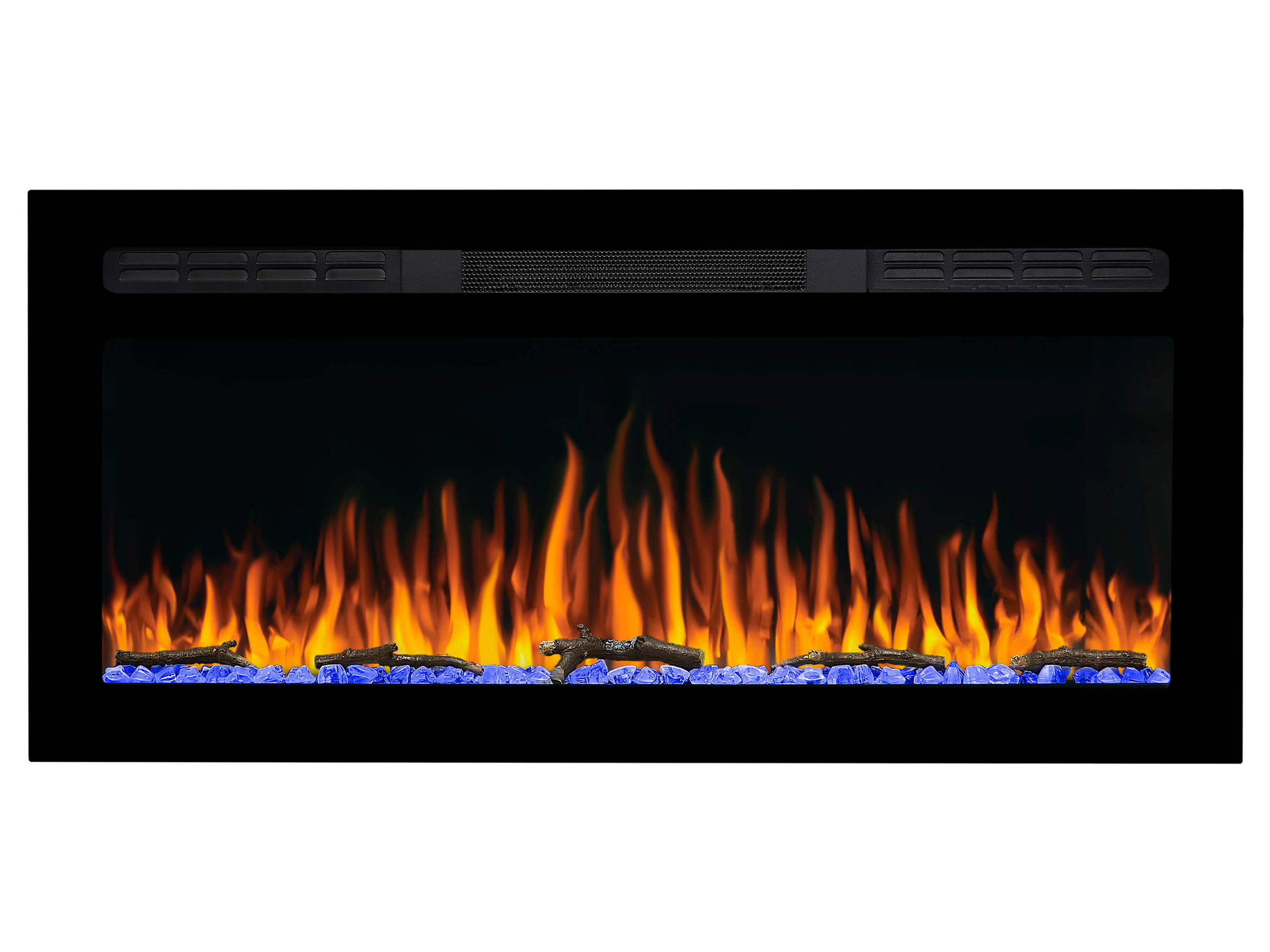ArtiFlame Wand-Einbaukamin Schwarz 95x45x14.5 cm
